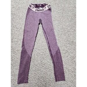 Gymshark Flex marbled burgandy leggings size Small 24x29